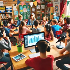 Realizzare podcast con bambini e bambine della scuola primaria : guida e idee didattiche.