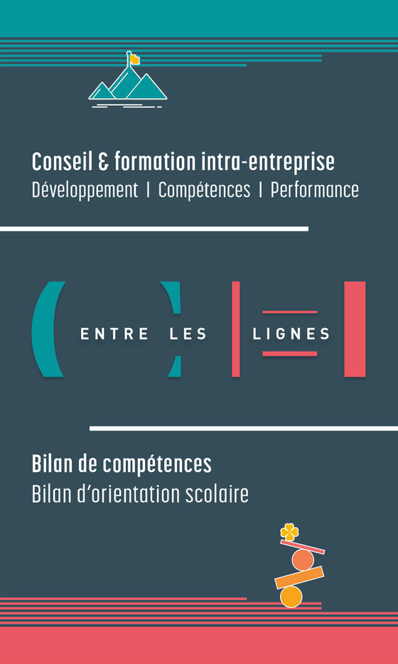 Détail des activités d'Entre Les Lignes, société de Caroline Hervo. Formation intra entreprise et bilan de compétences