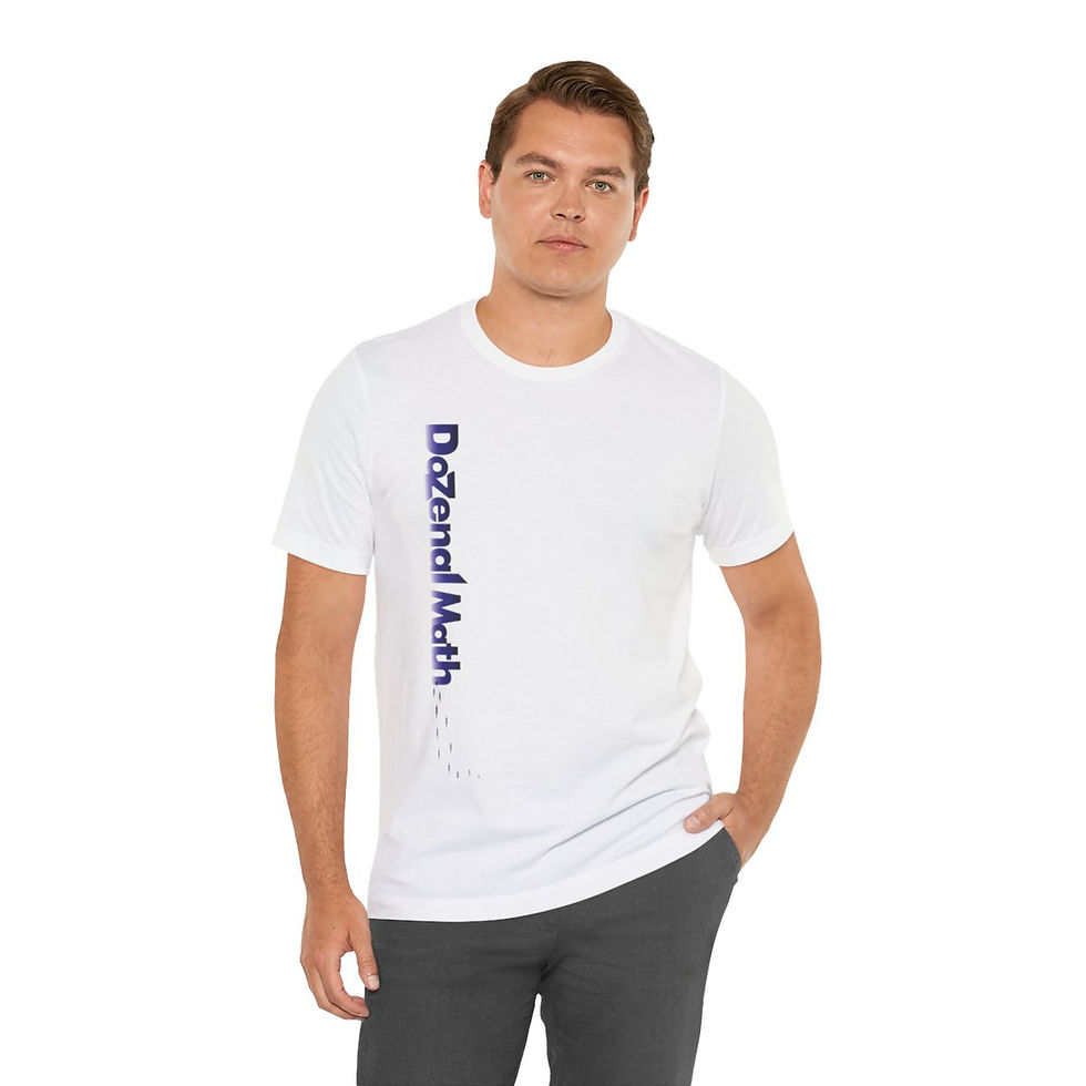 Thumbnail: Dozenal Math White Tee - Enter the Doz