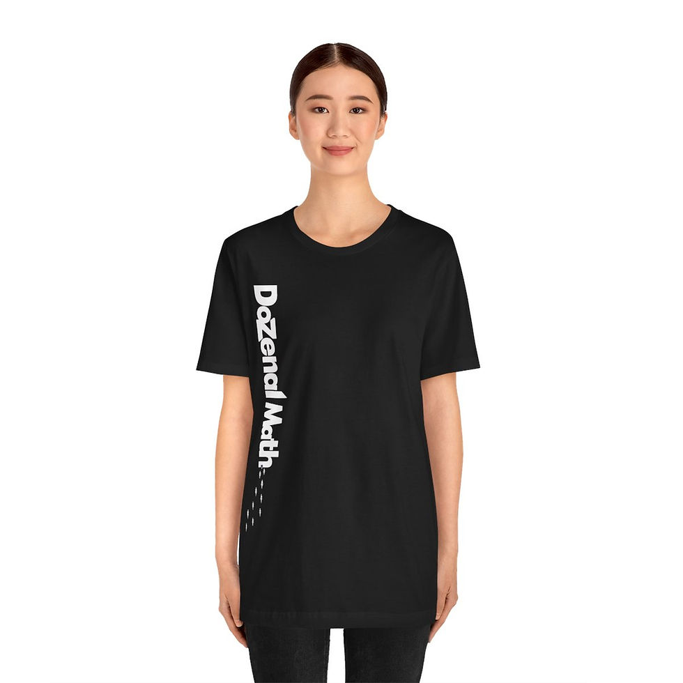 Thumbnail: Dozenal Math Tee - Black - Enter the Doz