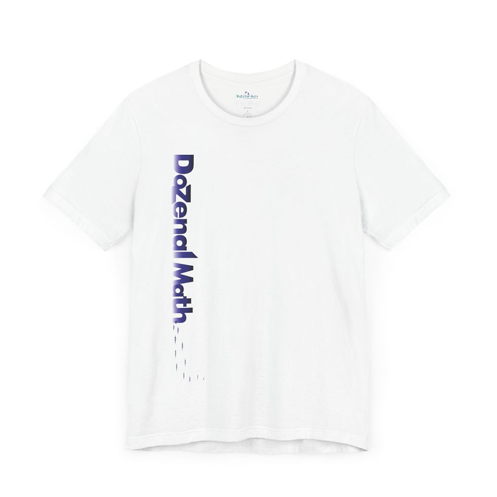 Thumbnail: Dozenal Math White Tee - Enter the Doz