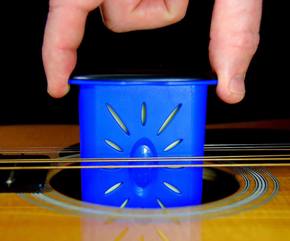 Thumbnail: The Humitar – Acoustic Guitar Sound Hole Humidifier - from McCrerie Guitars