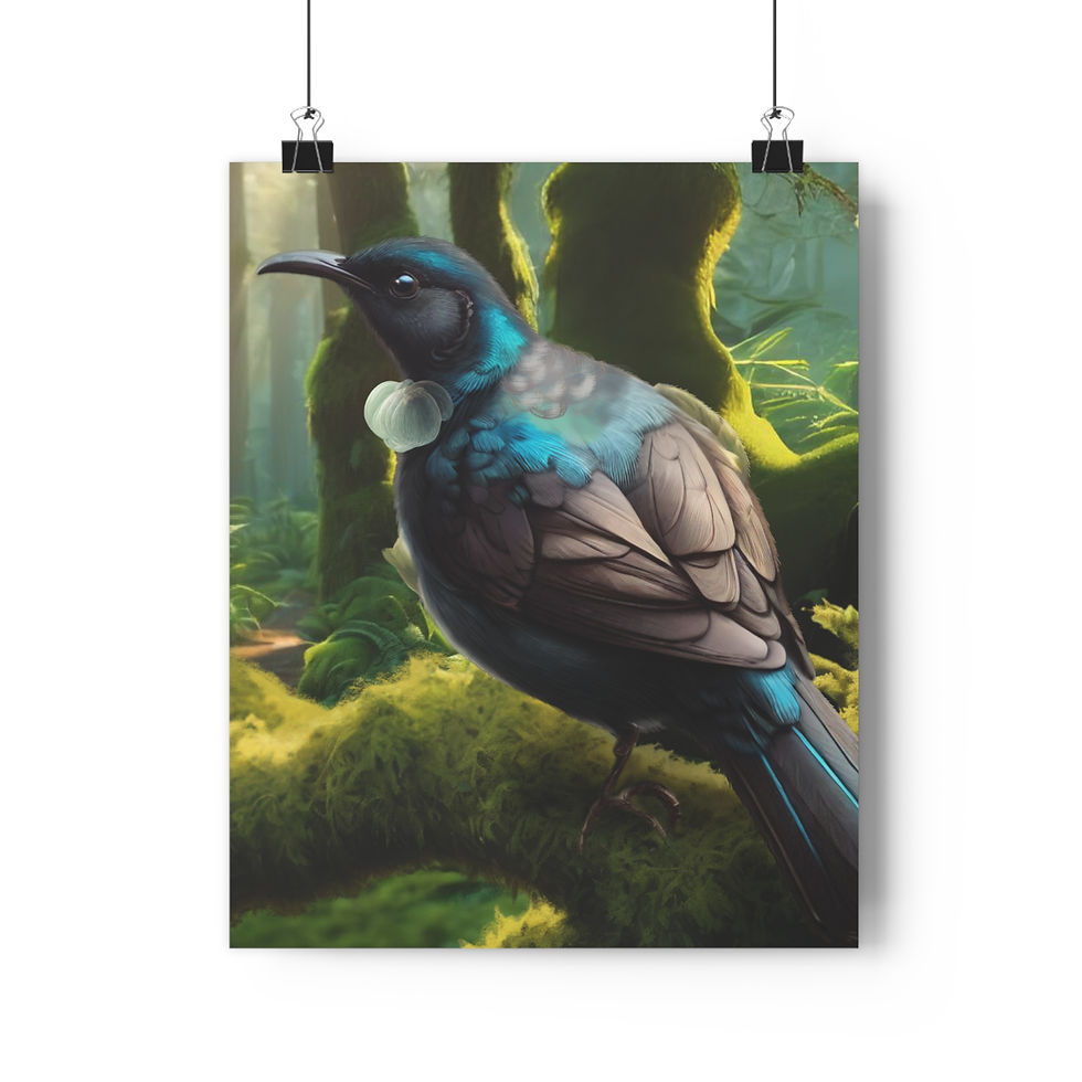 Thumbnail: Tūī - Giclée Art Print | Kaitoa the Kiwi