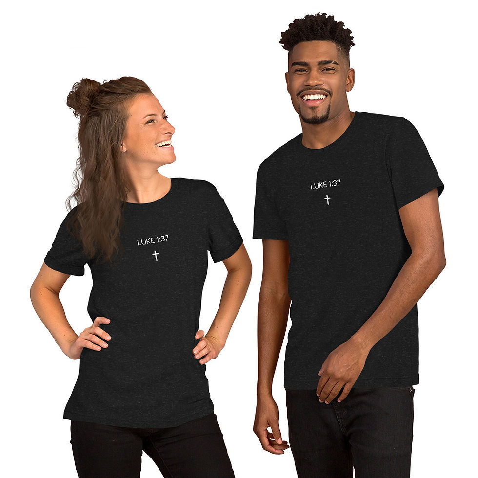 Thumbnail: LUKE 1:37 | Unisex t-shirt