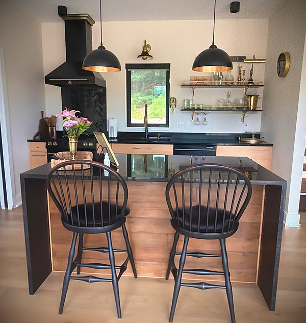 Fully stocked luxury kitchen at Casita Amore, a romantic couples getaway near Traverse City, Michigan