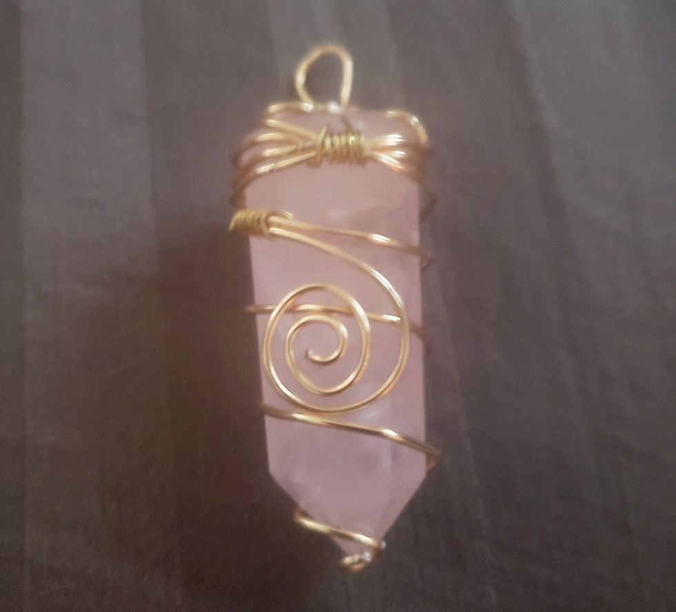 Custom Wrapped Rose Quartz