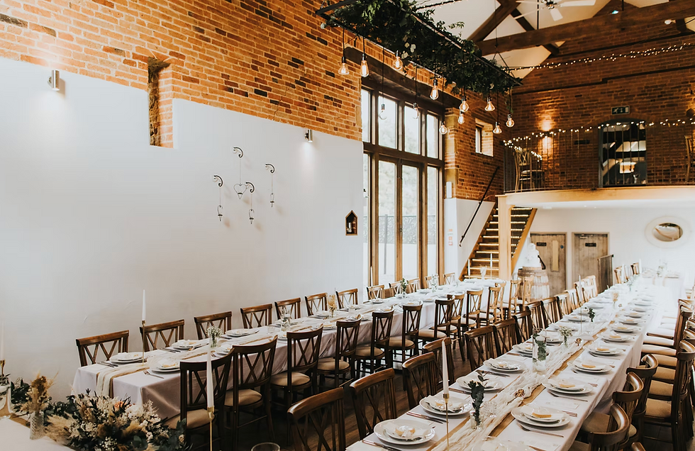 Beautiful Wedding Breakfast with a 100 guests capacity