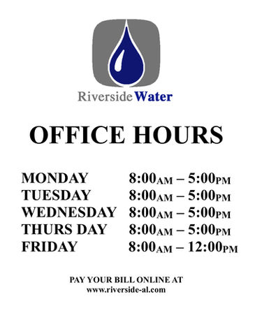 Water Dept. Office Hours