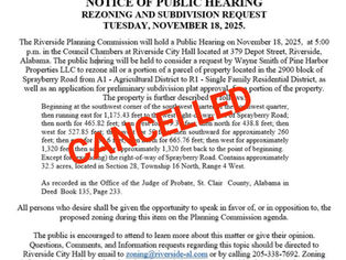 Commission Meeting Cancelled