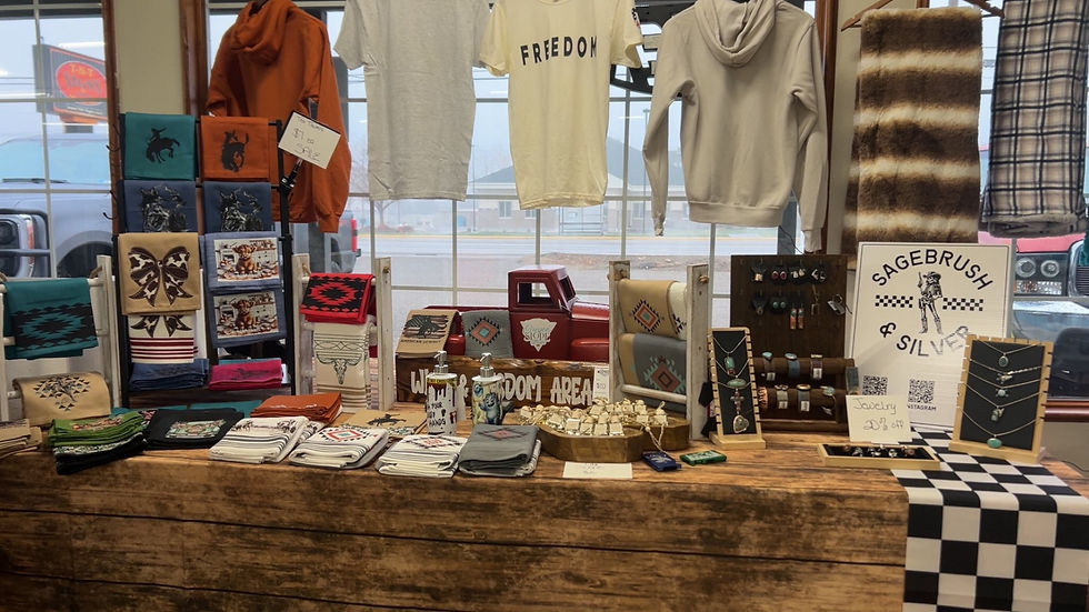 Custom jewlery on display