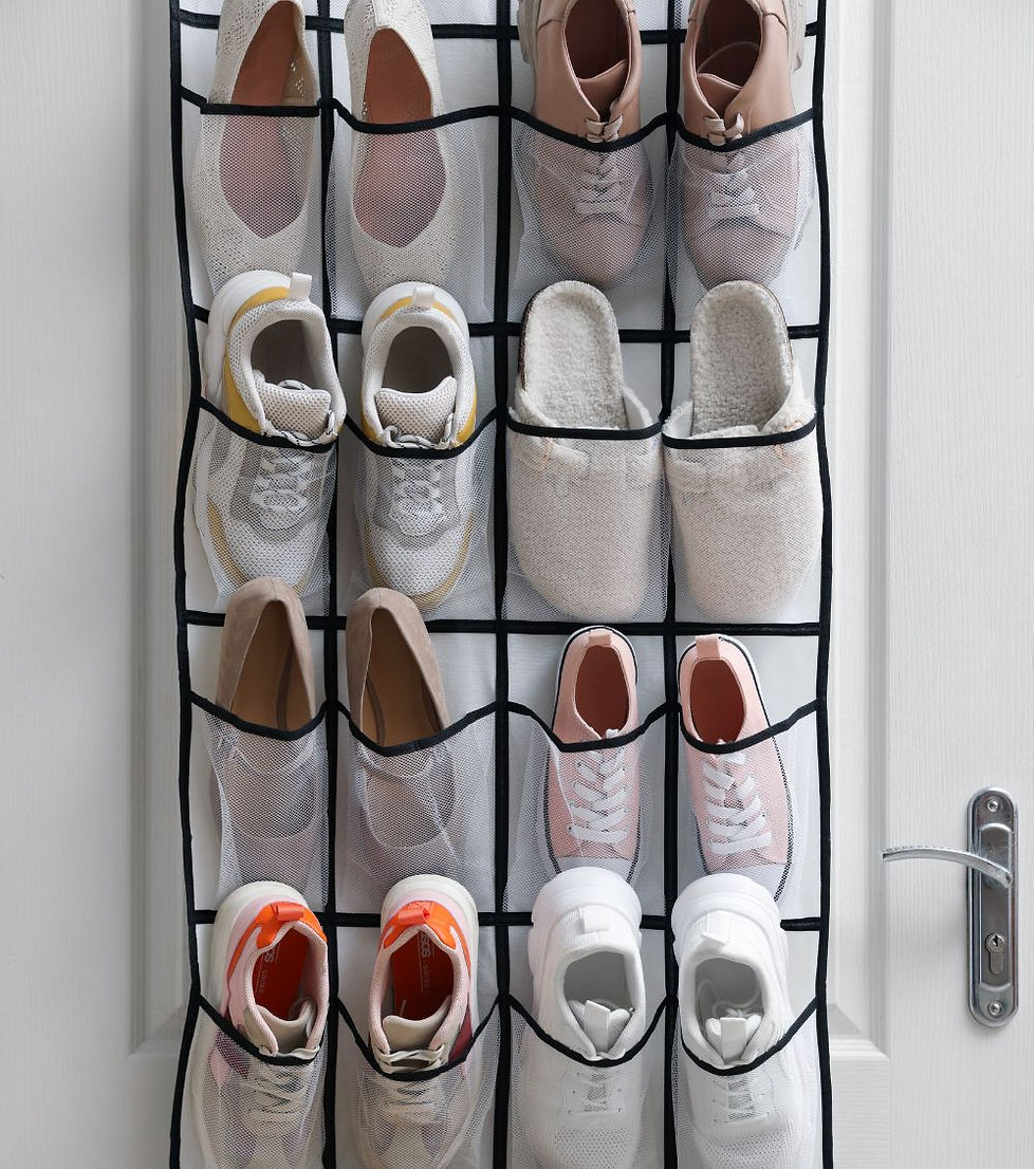 over-the-door pocket hanging shoe organizer