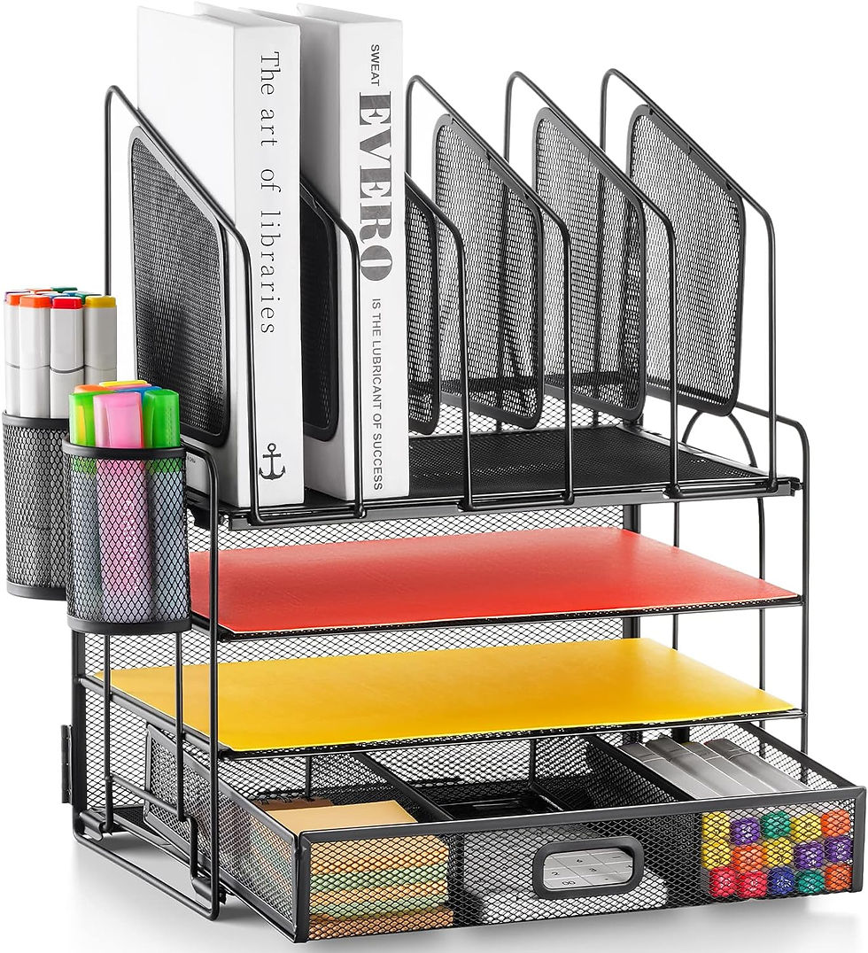 Marbrasse desk organizer