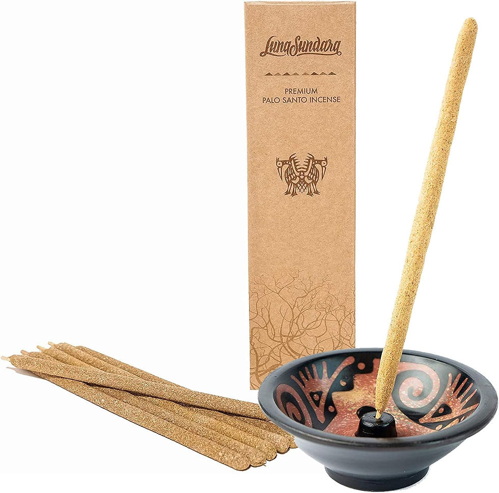 Luna Sundara Handmade Incense Stick Holder with Incense from Peru. Latinx small business. Buy here.