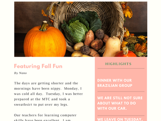 Learning how to make a poster or newsletter: