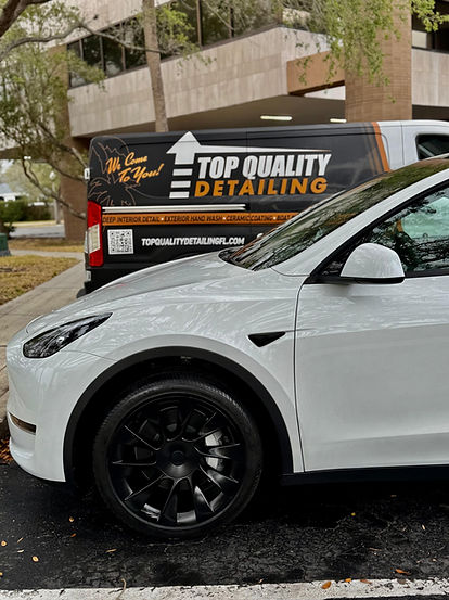 interior and exterior car detailing