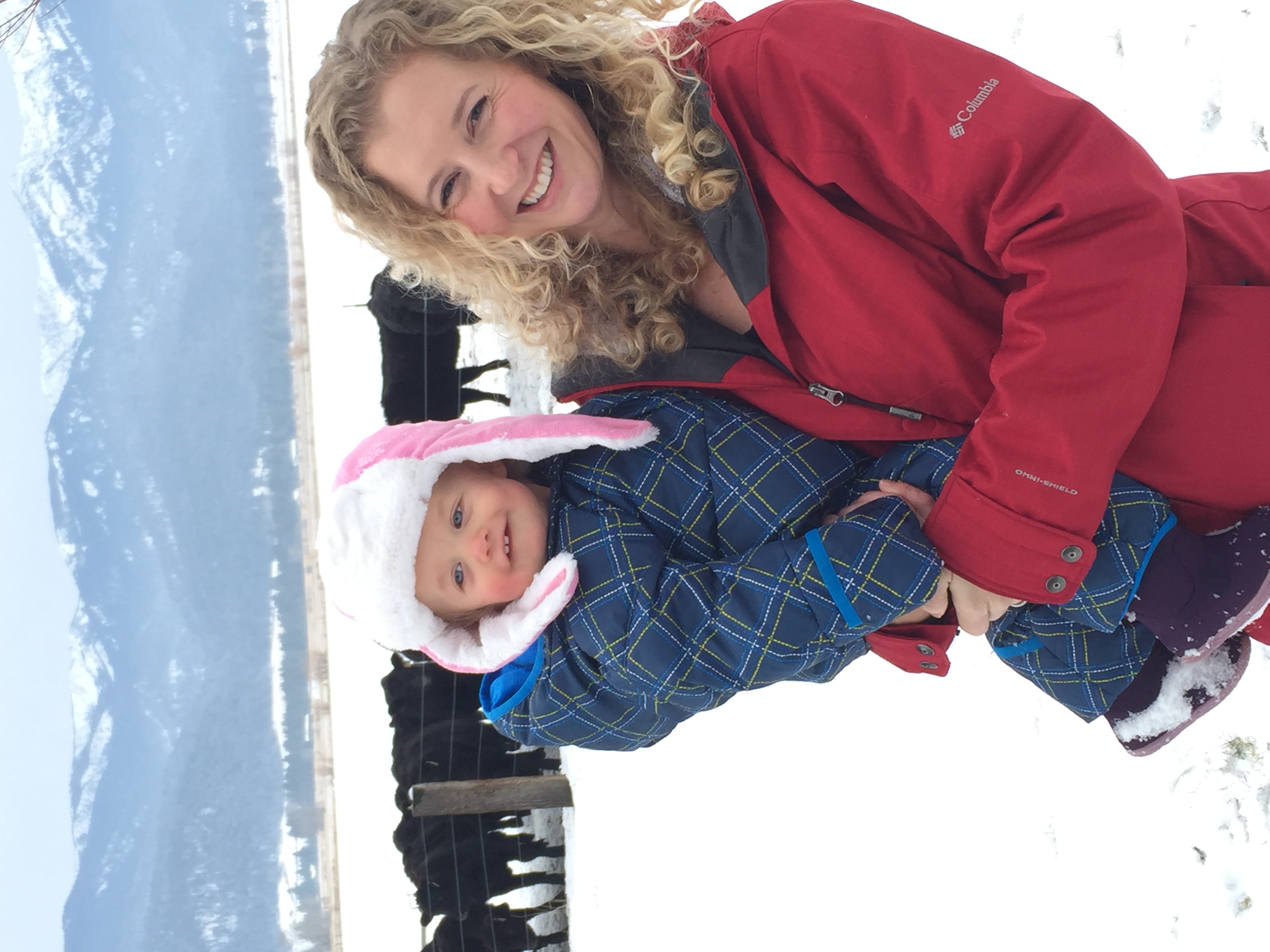 Hannah and her "mini me" Kinsley
