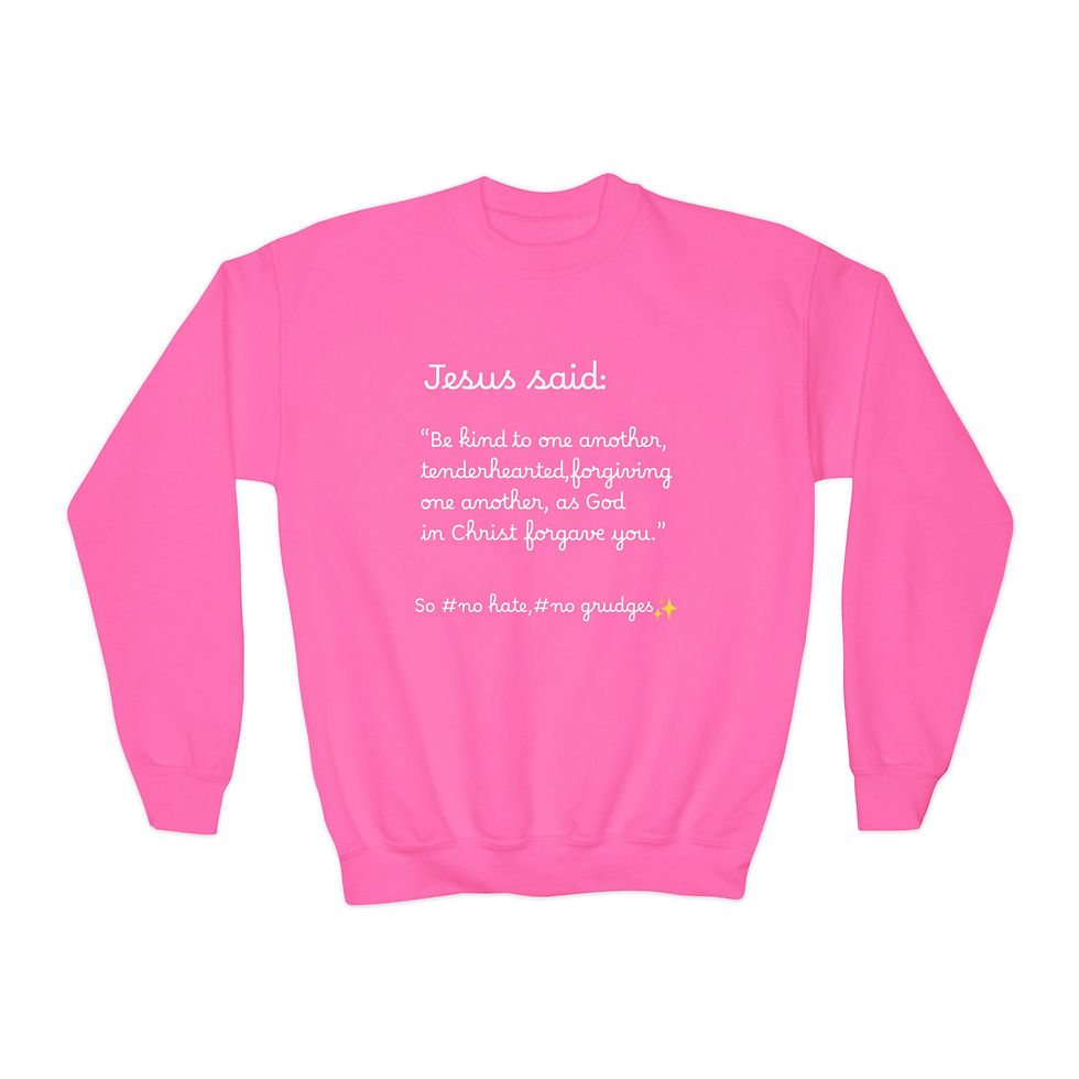 Thumbnail: Youth Girl's Sweatshirt #nohate