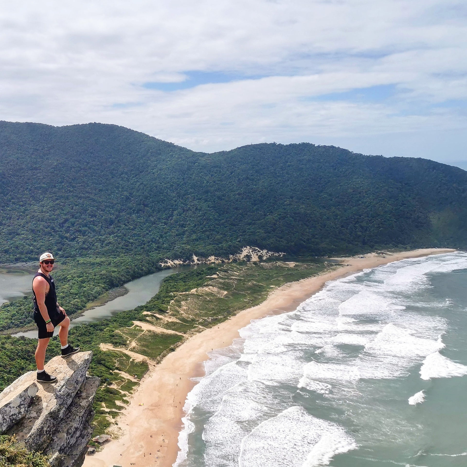 Florianopolis Brazil Viewpoint Praiya de Leste Beach Hike
