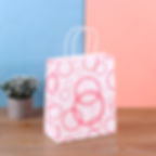 Thumbnail: Color Bubble Kraft Paper Bag Universal Tote Bags Takeout Packing Shopping Bag