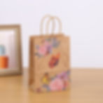 Thumbnail: Butterfly Printed Handled Kraft Paper Bag, Clothing Packing Companion Gift Bags