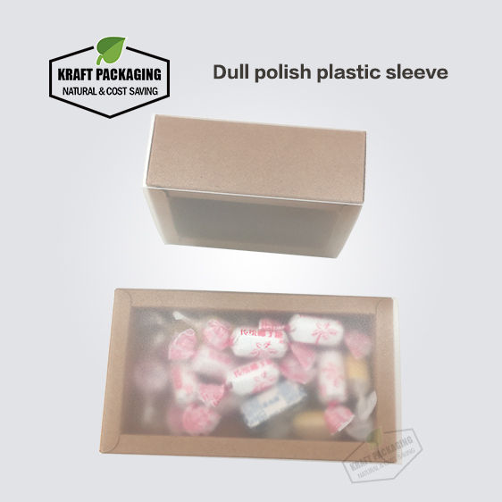 Thumbnail: Brown Kraft Paper Slide Drawer Box Packaging in Frosted PVC Sleeve