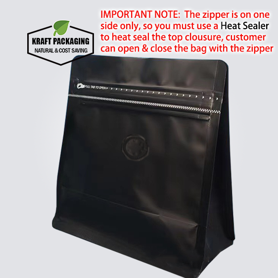 Thumbnail: Heat Seal Square Gusset Colorful Coffee Bags with One Way Valve and Zipper