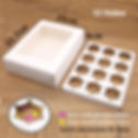 Thumbnail: White Paper Muffin Cupcake Boxes with Insert and Clear Window