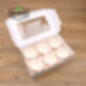 Thumbnail: White Paper Muffin Cupcake Boxes with Insert and Clear Window