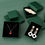 Thumbnail: Green Vertical-textured Paper Cardboard Jewelry Gift Boxes With Foam Insert