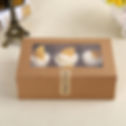Thumbnail: Brown Kraft Muffin Cupcake Boxes with Insert and Clear Window