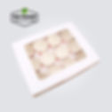 Thumbnail: White Paper Muffin Cupcake Boxes with Insert and Clear Window
