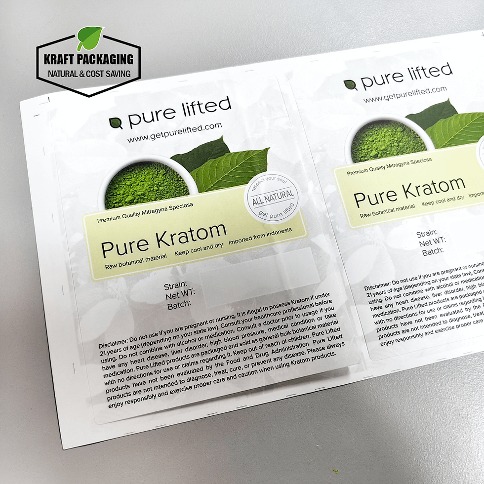 Thumbnail: Custom print White stickers label