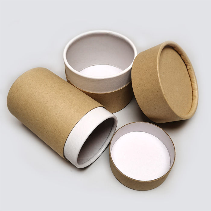 Thumbnail: Brown Kraft tube with white inside and rolled edge inner neck