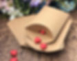 kraft pillow shape wedding boxes