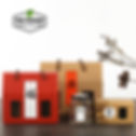 Thumbnail: Corrugated board tea honey jar storage packaging box with window and handle