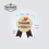 Thumbnail: Badge shaped printed handmade and thank you adhesive sticker labels