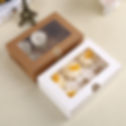 Thumbnail: Brown Kraft Muffin Cupcake Boxes with Insert and Clear Window