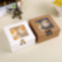 Thumbnail: Brown Kraft Muffin Cupcake Boxes with Insert and Clear Window