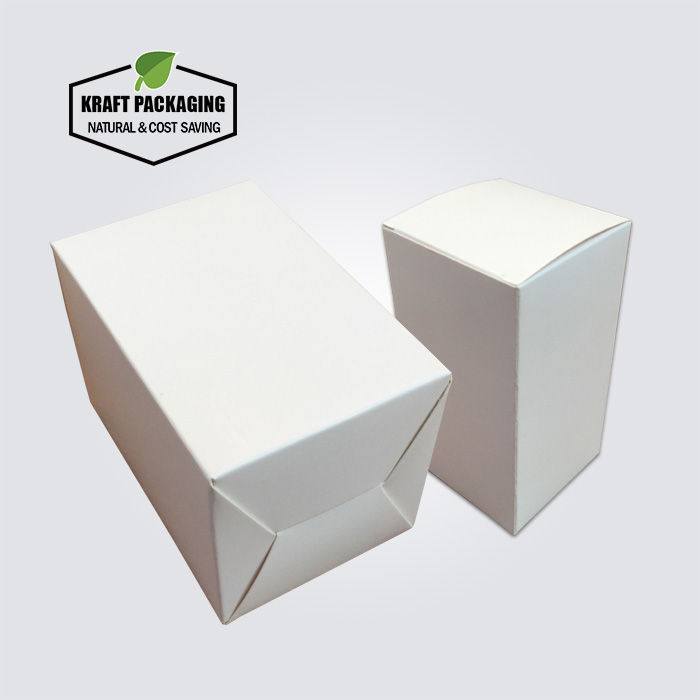 Thumbnail: Small kraft paper folding gift box with tuck top  and snap-lock bottom