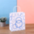 Thumbnail: Color Bubble Kraft Paper Bag Universal Tote Bags Takeout Packing Shopping Bag