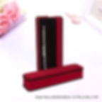 Thumbnail: Black Rim Decorate Dark Red Velvet Jewelry Boxes Packaging Wholesale