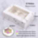 Thumbnail: White Paper Muffin Cupcake Boxes with Insert and Clear Window