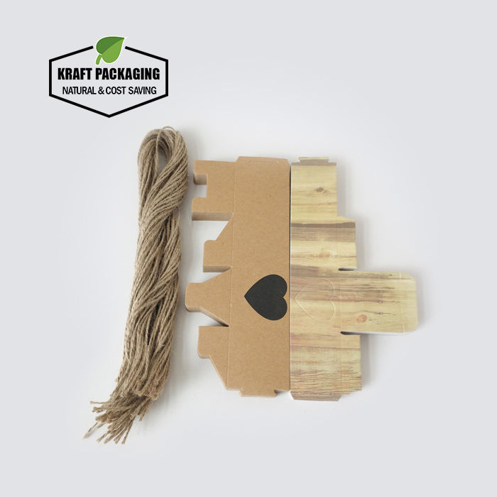 Thumbnail: Small Brown Kraft Wedding Favor Gift Boxes Wholesale