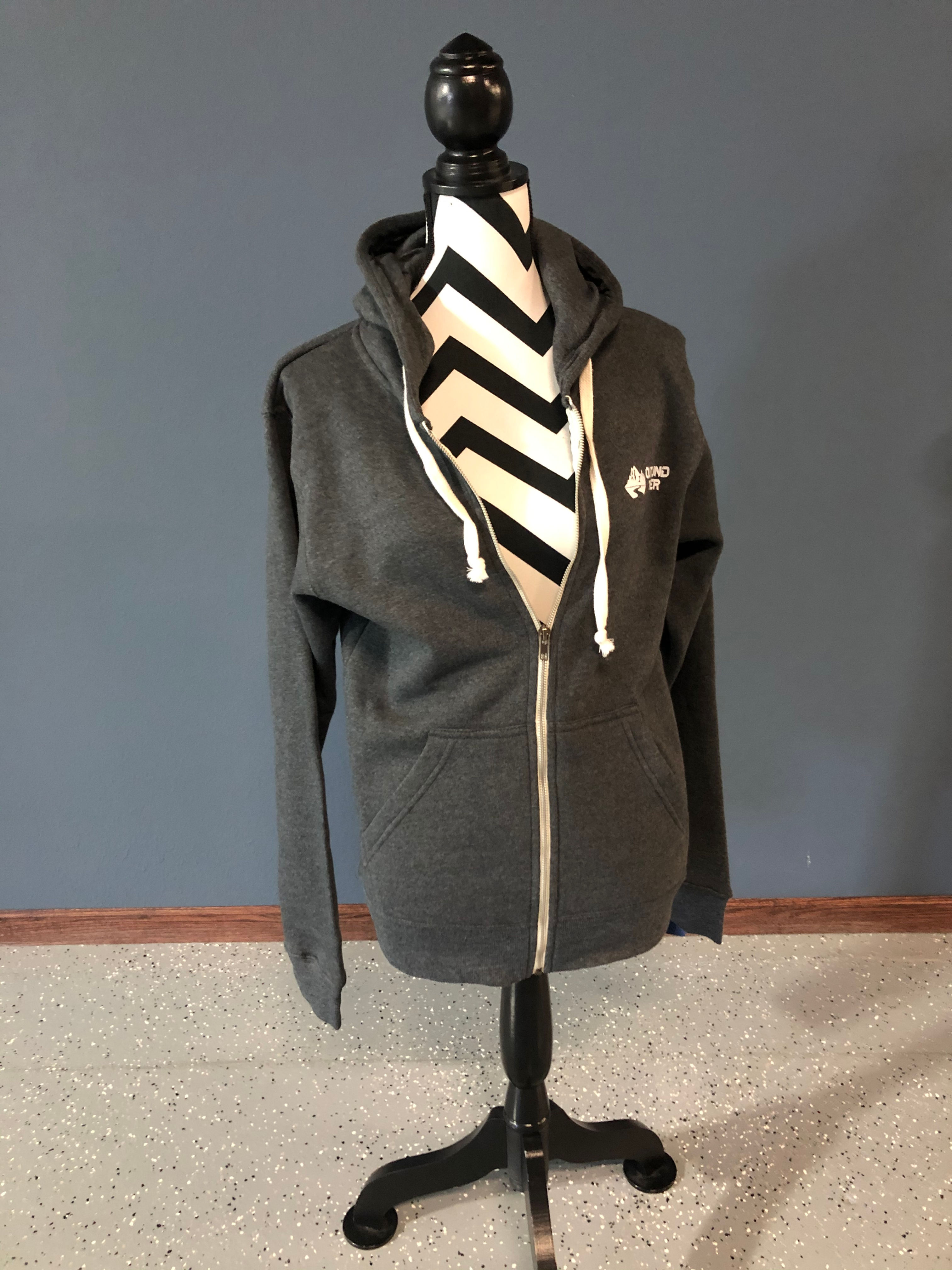 Grey Zip Up Hoodie
