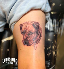Portrait Dog tattoo