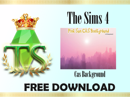 Pink Sun Background CAS SiMS 4