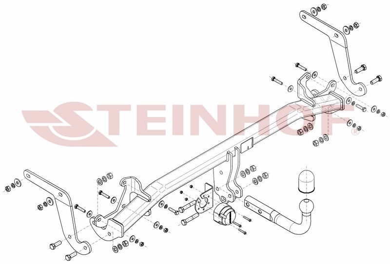 Miniature : Attelage fixe pour OPEL vivaro C 19+