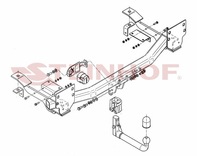 Attelage détachable et Faisceau pour Range Rover Vogue LM 2002 - 2012 Maroc attelage