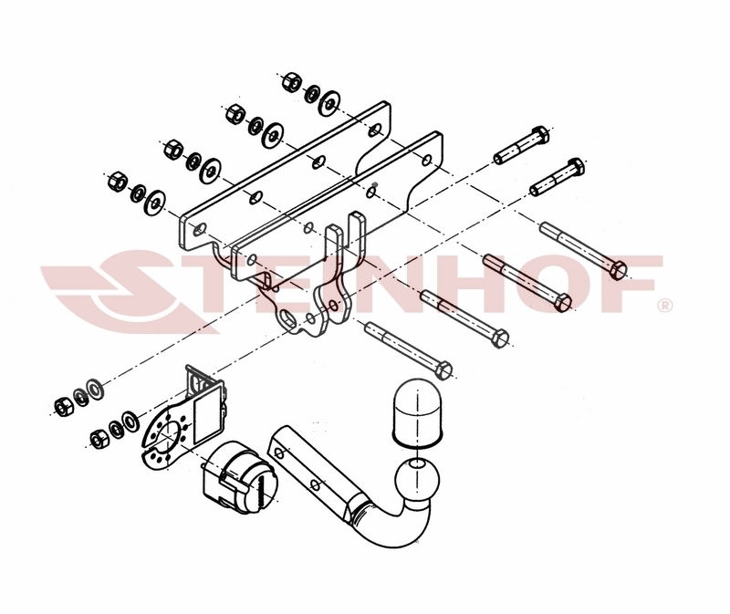Attelage et Faisceau pour jeep wrangler JK 2007 - 2018 Maroc Attelage