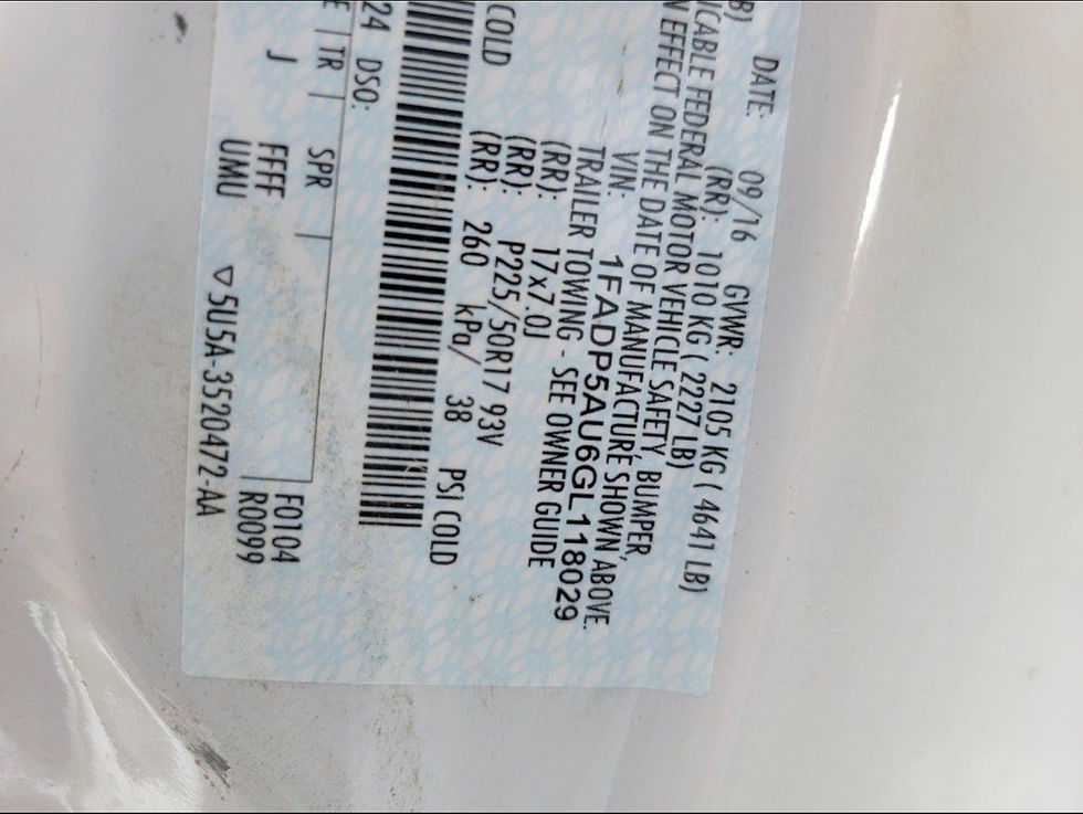 Thumbnail: 13/15/18 Cmax Rear Bumper Assbly OEM Used Conditions $425